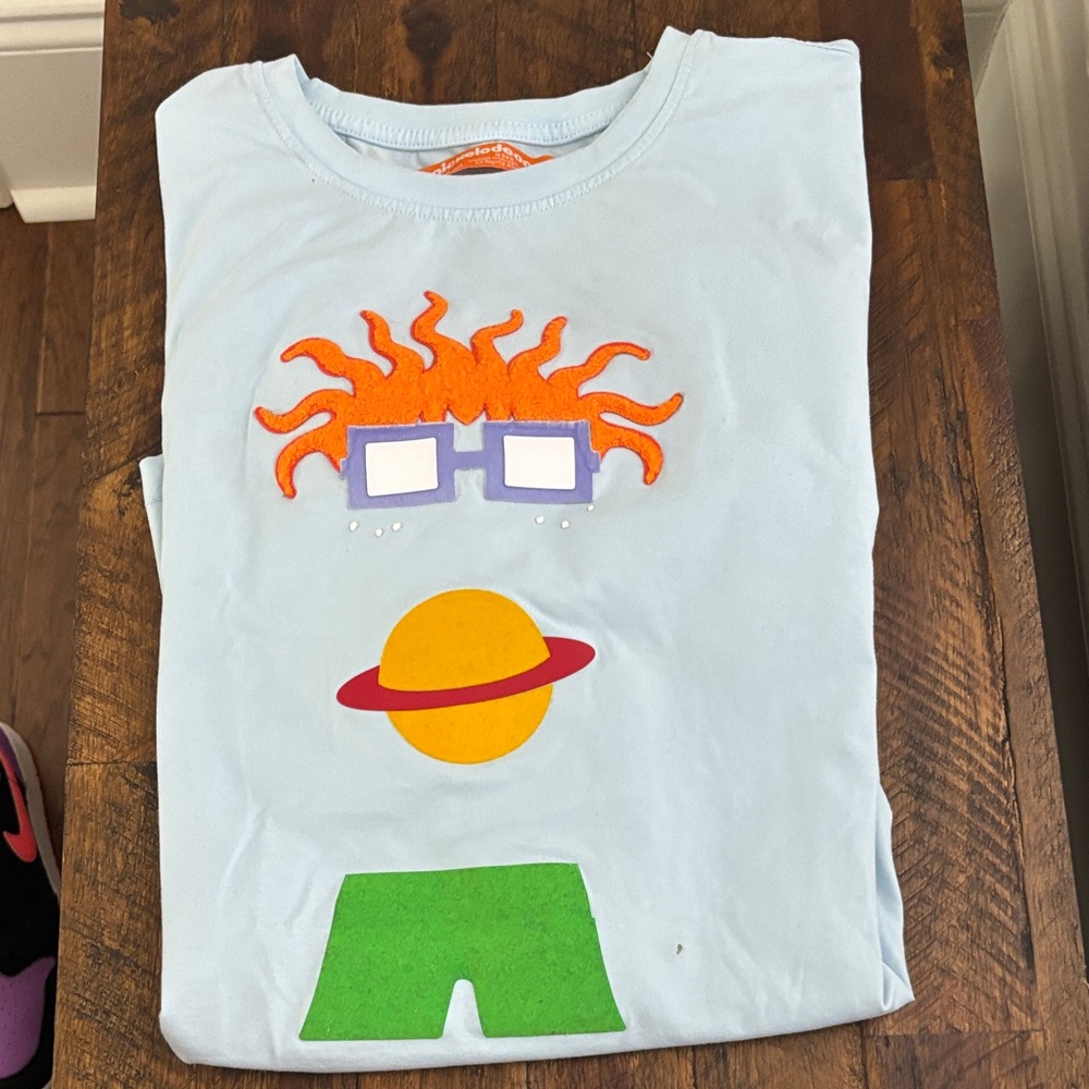 Nickelodeon Light Blue T-Shirt rugrats chuckie